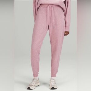 Lululemon High Rise scuba Joggers sweatpants size 14 EUC heathered pink